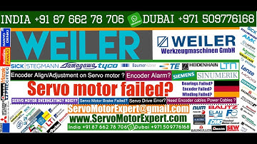 Weiler Siemens Repair Absolute Encoder Adjustment servo motor not working, Sick encoder, Heidenhain