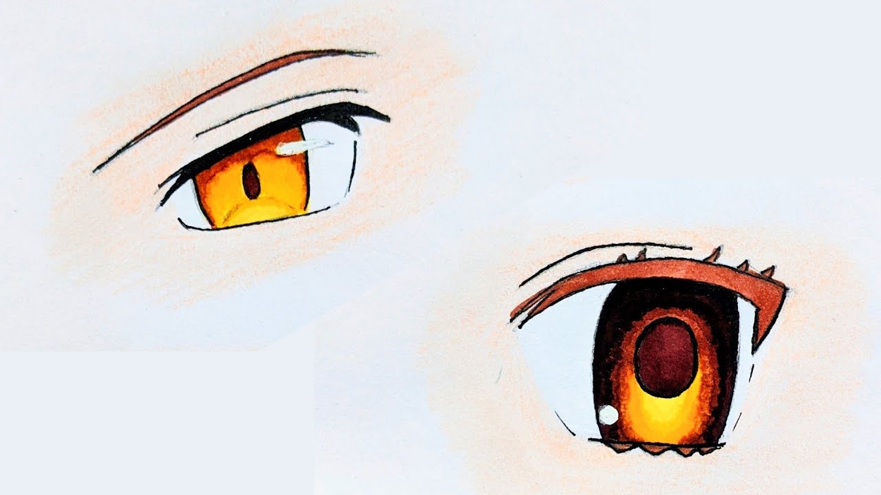 How To draw Anime Eyes 👀
