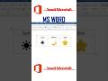 MS WORD Shortcut key Sun, Moon & Star #shorts #msword #shortcut