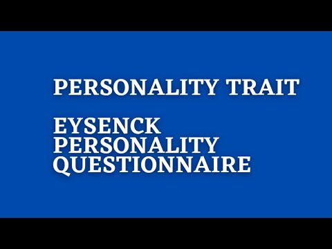 Video: Hvordan Løse Eysencks Test