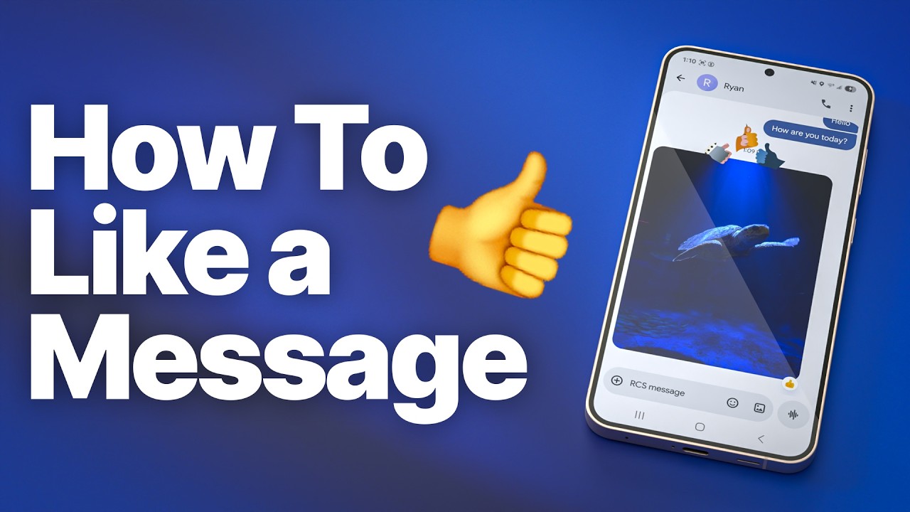 Like Text Message How to Like a Text Message on Android (React to Messages) - YouTube