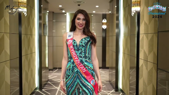 MTI 2024 : Miss Kyrgyzstan Introducing Malaysia