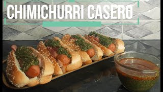 Como Hacer Chimichurri Casero / Perros Calientes