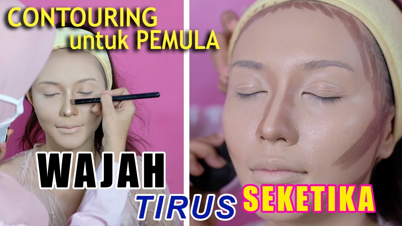 Tutorial CONTOURING UNTUK PEMULA|WAJAH TIRUS SEKETIKA