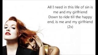 Icona Pop Girlfriend Lyrics on screen♥