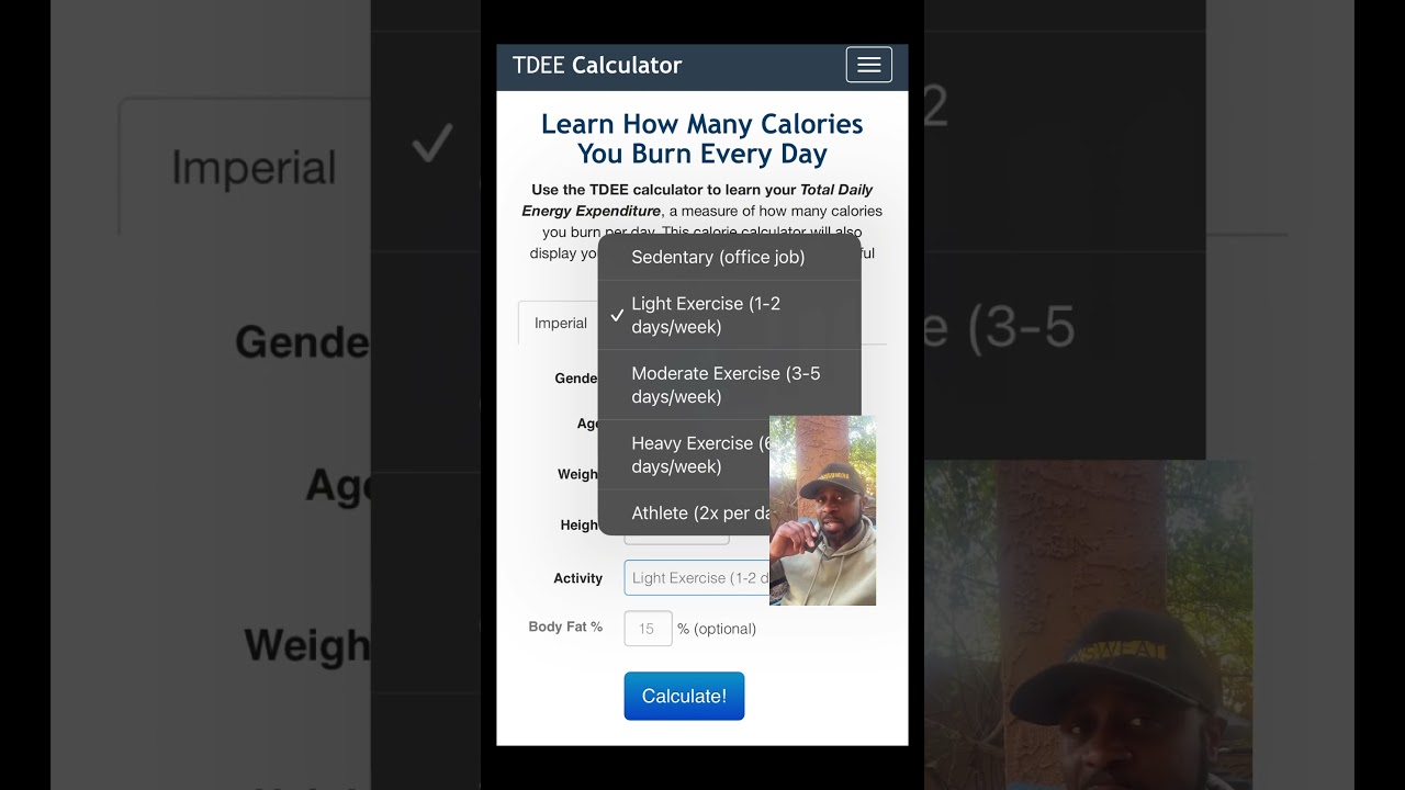 ⁣tdee calculator explained by Coach Eddie #caloriedeficit