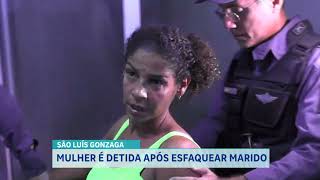 MULHER É DETIDA APÓS ESFAQUEAR MARIDO