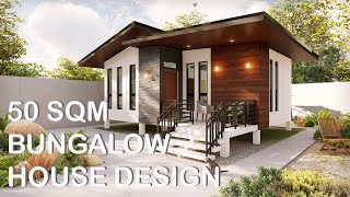 50 Sqm Bungalow House Design | Konsepto Designs - Youtube