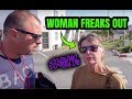 ANGRY WOMAN FREAKS OUT ON LAMBORGHINI OWNER!!