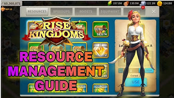 Resource Management In Rise Of Kingdoms | When And Where To Spend Resources | Pseudo Paradox
