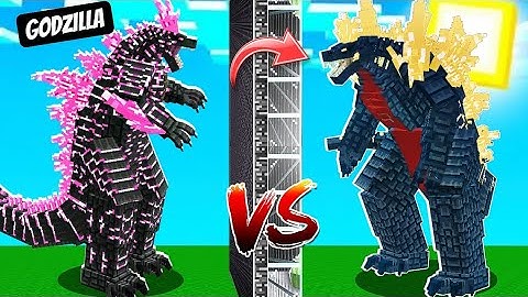 New Space Godzilla Vs Godzilla X kong | Minecraft | Zhasian 