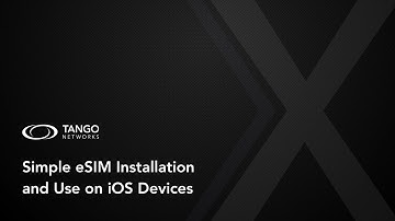 Installing Tango Extend eSIM on iOS devices - Tango Networks