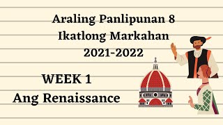 Araling Panlipunan 8 Ikatlong Markahan - Week 1 (MELC Based) SY 2021-2022