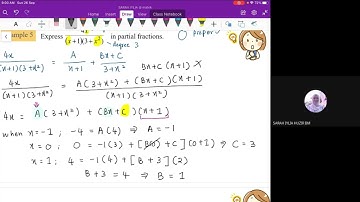 6.3 Partial Fractions Part 3 K5MD