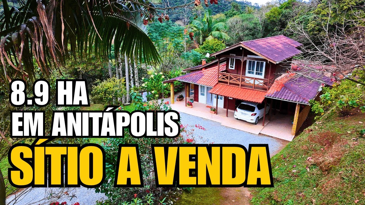 SÍTIO EM ANITÁPOLIS COM 8.9 HECTARES | NASCENTES | PASTAGEM | AÇUDES | R$ 990 MIL