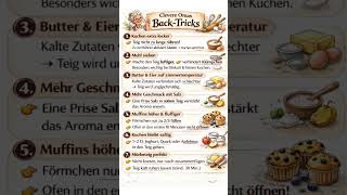 Clevere Omas TRICKS &amp; TIPPS beim BACKEN -  Kuchen Teig Geschmack Mürbelteig Muffins