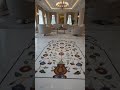 #makranamarble inlay work home flooring design White marble inlay work. #carvedtemple #stonecarving