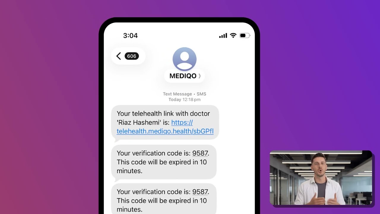 Telehealth with AI features video thumbnail
