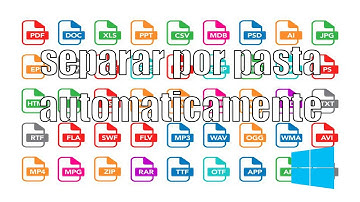 Separar tipos de arquivos por pasta automaticamente JPG/PNG/PDF/MP3/MP4/GIF/TXT entre outros...