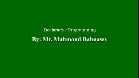 Simple Prolog and Declarative Programming - Part1