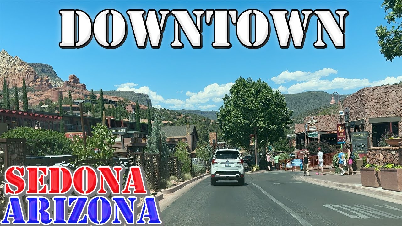 Sedona - Arizona - 4K Downtown Drive