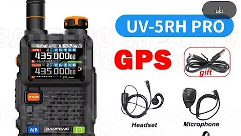 NEW - BAOFENG UV5RH - GPS MULTIBAND AIRBAND V/UHF
