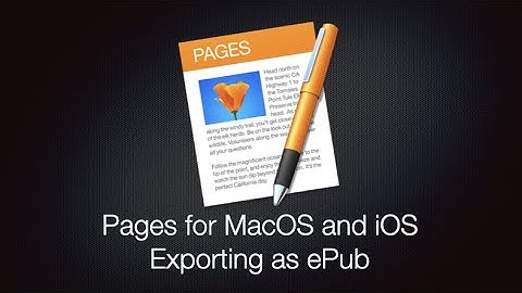 Export Pages to Apple Books