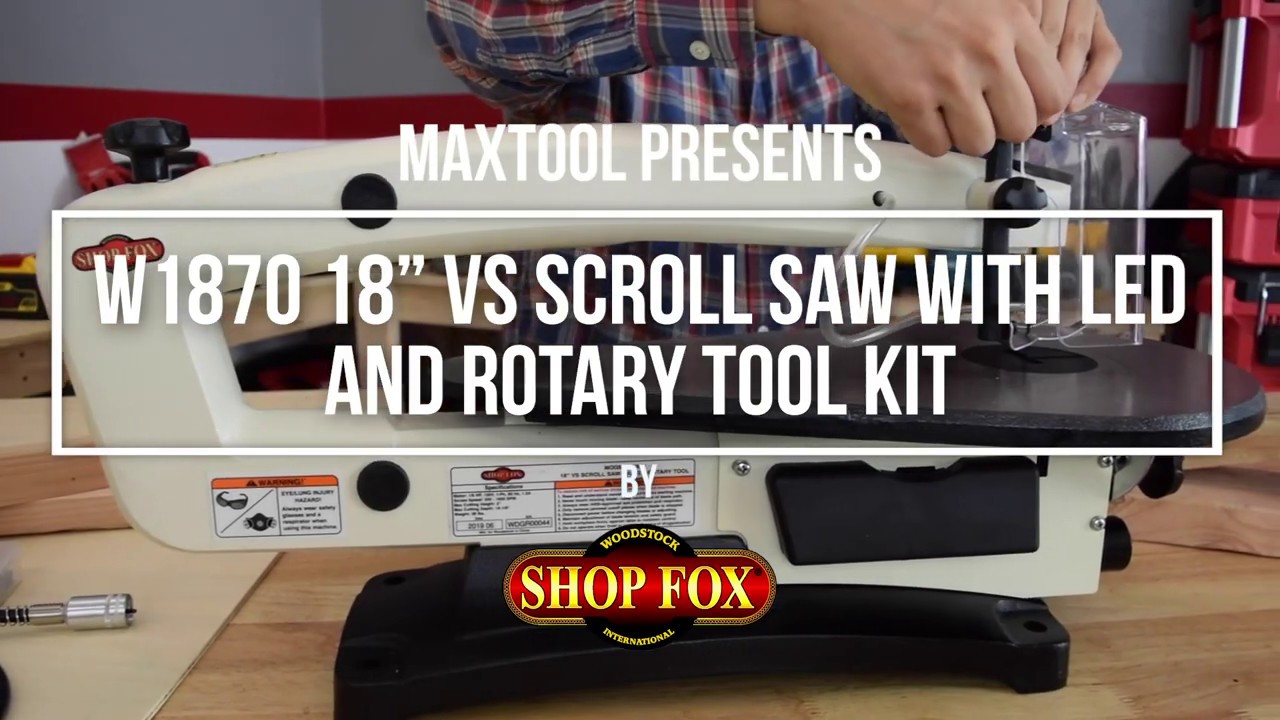 Shop Fox VS Scroll With LED and Rotary Tool Kit 18in W1870 for sale online 