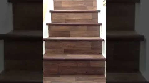 Vinyl floor covering for bull nosed stairs solutio...