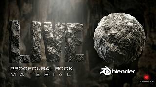 LIVE Procedural Rock Material in Blender Tutorial | Easy
