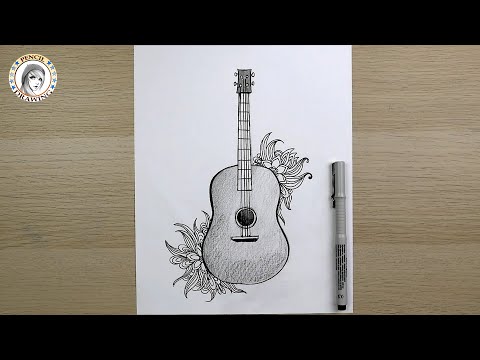 رسم  | كيف أرسم | رسم قيثارة | draw | How To Draw Guitar