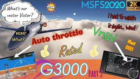 Msfs2020 *G3000* Cessna longitude Climb out, Auto throttle & Vnav *IFR* Tutorial! Working title mod!
