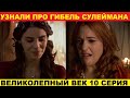 ВЕЛИКОЛЕПНЫЙ ВЕК 10 СЕРИЯ, описание серии турецкого сериала