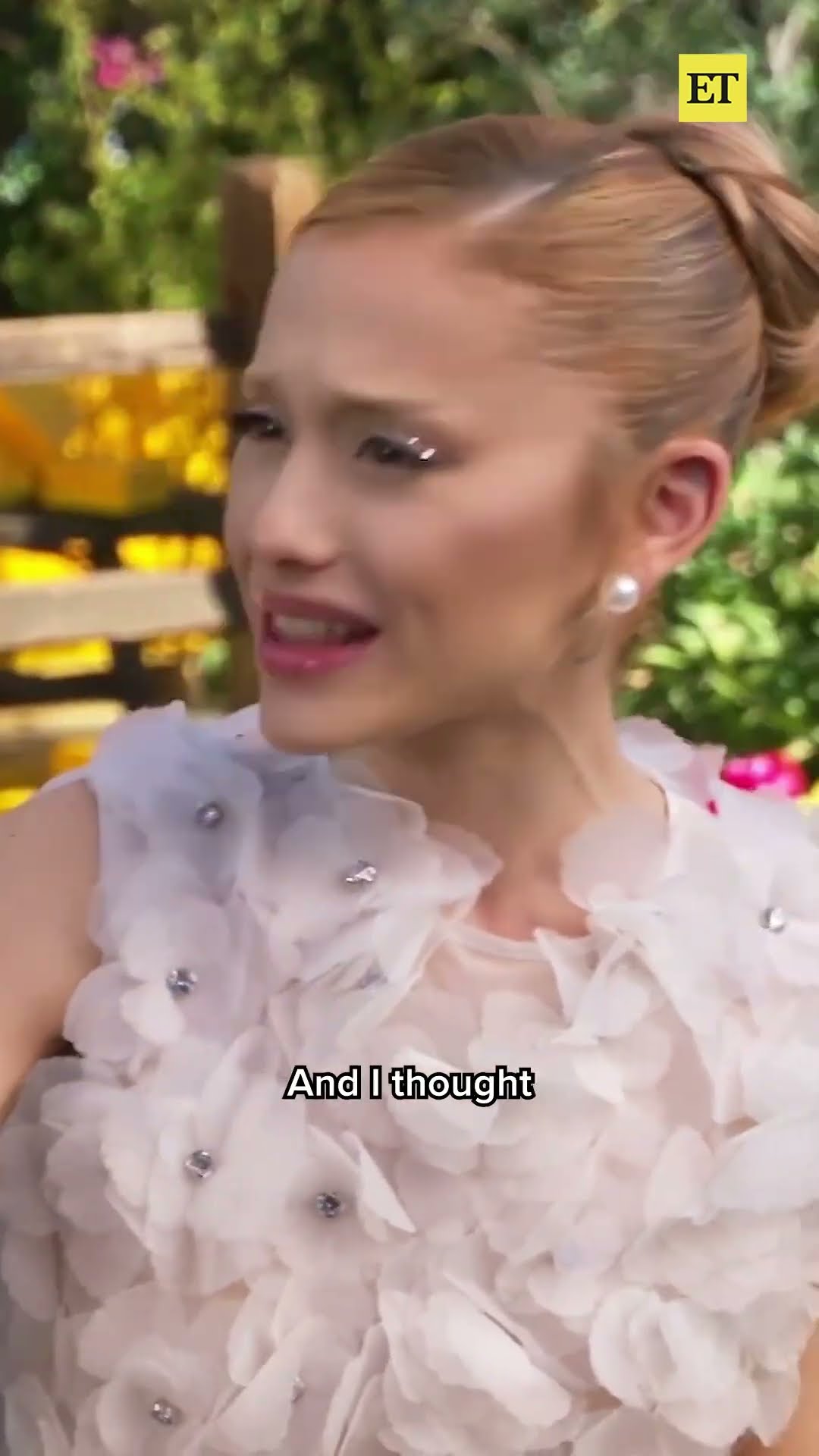 Ariana Grande on Manifesting Glinda Role ? #arianagrande #cynthiaerivo #wicked #shorts