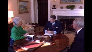 President Reagan's Farewell Meeting with Dr. Burton Smith on January 28, 1987