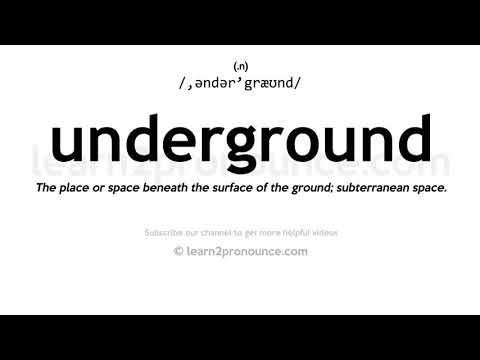 Aussprache Unter Tage | Definition von Underground