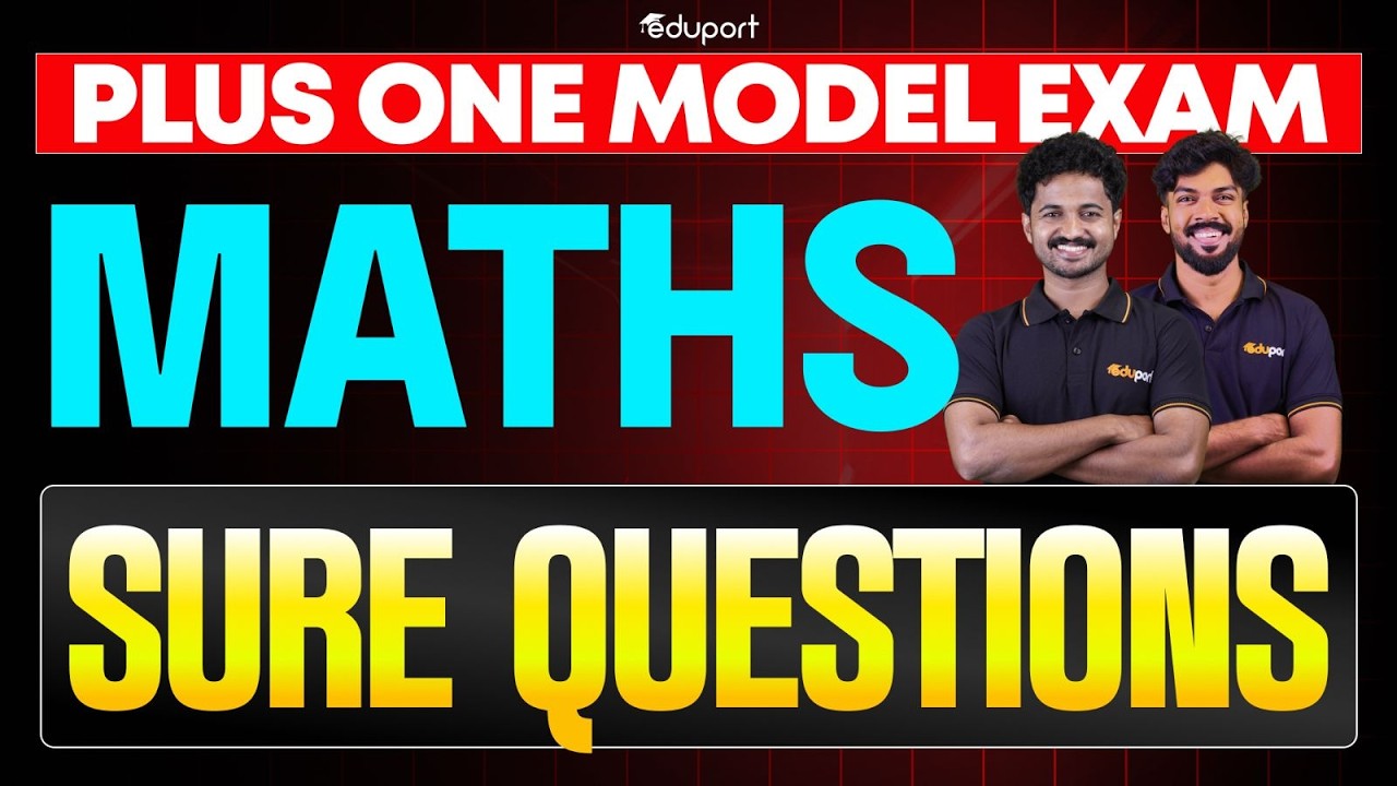 Plus One Maths | Model Exam Sure Questions | Eduport Plus One - YouTube