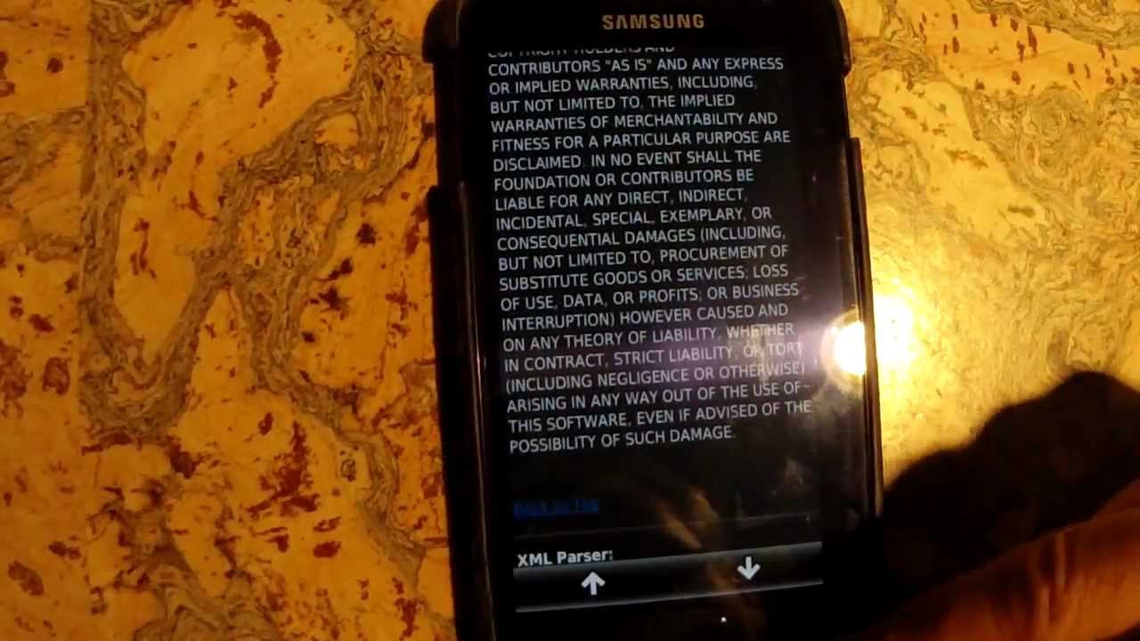 Garmin StreetPilot running on Samsung Note