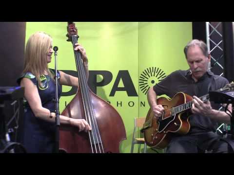 "just-in-time"-kristin-korb--bass-and-bruce-forman--guitar,-jazz-duo-at-dpa-microphones-namm-2012