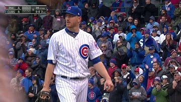 PHI@CHC: Montgomery gets out of bases-loaded jam