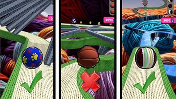 Going Balls - basketball vs cake Ball vs Rubber ball 