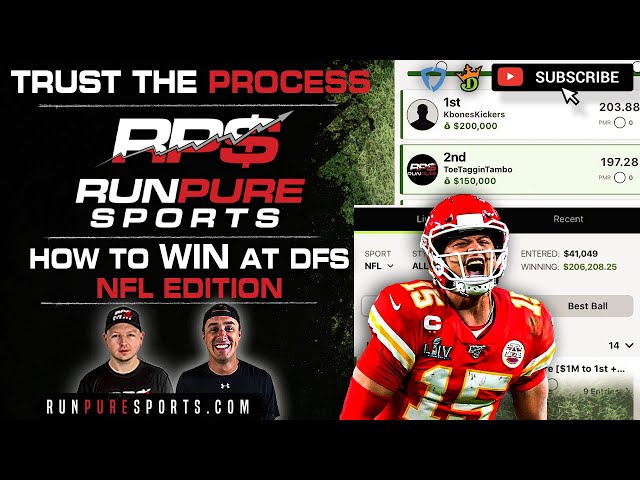 TRUST THE PROCESS - HOW TO WIN ON DRAFTKINGS NFL - BUILD WINNING DFS LINEUPS