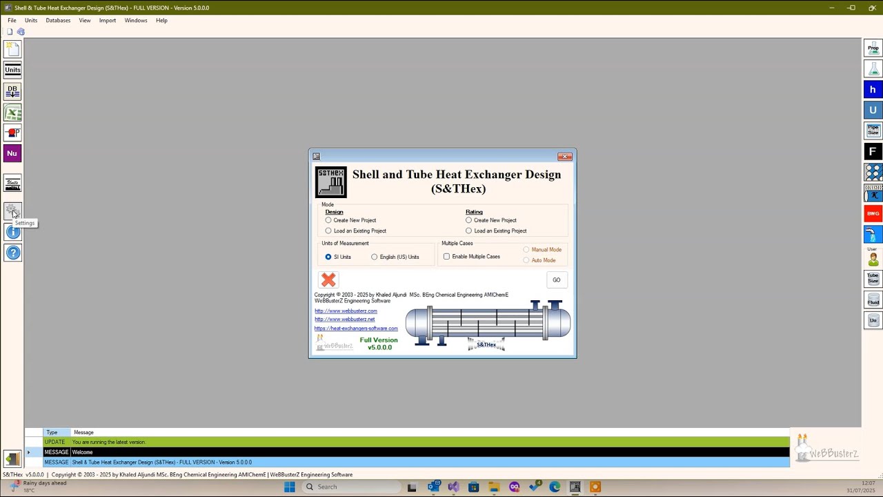 Shell and tube heat exchanger design software - demonestration of new ...
