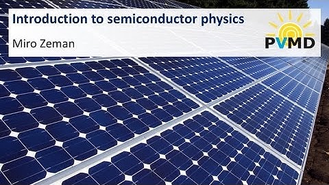 Intro to semiconductor physics
