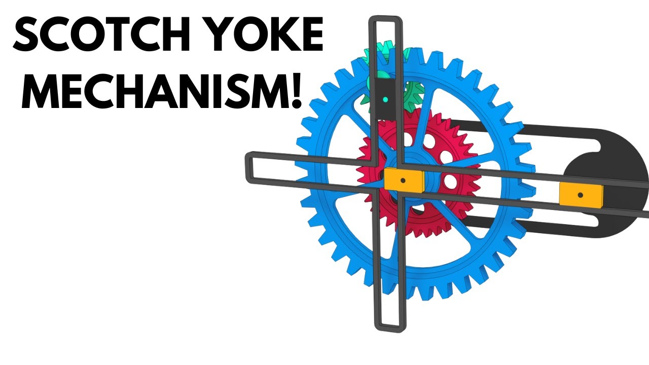 Scotch Yoke Linear to Rotary Motion!