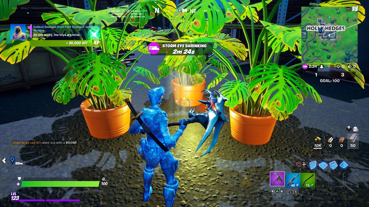 Fortnite Collect Gnomes From Fort Crumpet & Holly Hedges (Season 5