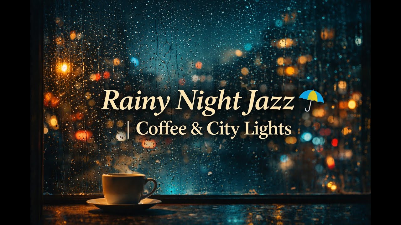Rainy Night Jazz ☔ | Coffee & City Lights
