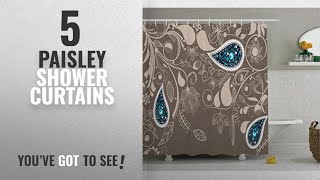 Top 10 Paisley Shower Curtains [2018]: Paisley Shower Curtain Decor by Ambesonne, Oriental Paisley