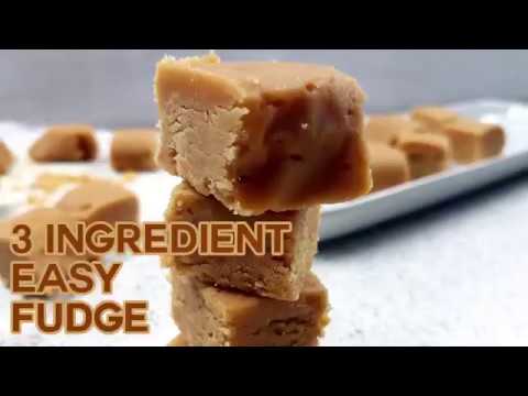 3 Ingredient White Chocolate Peanut Butter Fudge Recipe