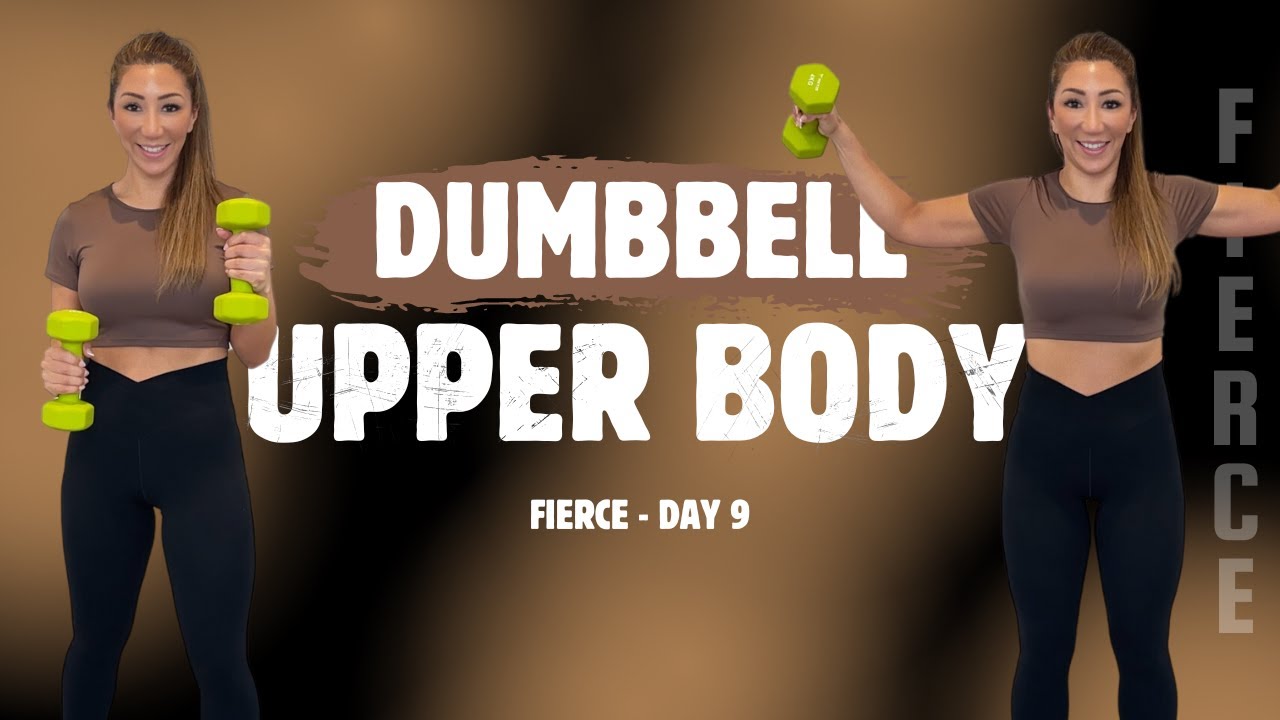 20 Minute UPPER body Dumbbell Strength Workout | Tone and Shape your ...